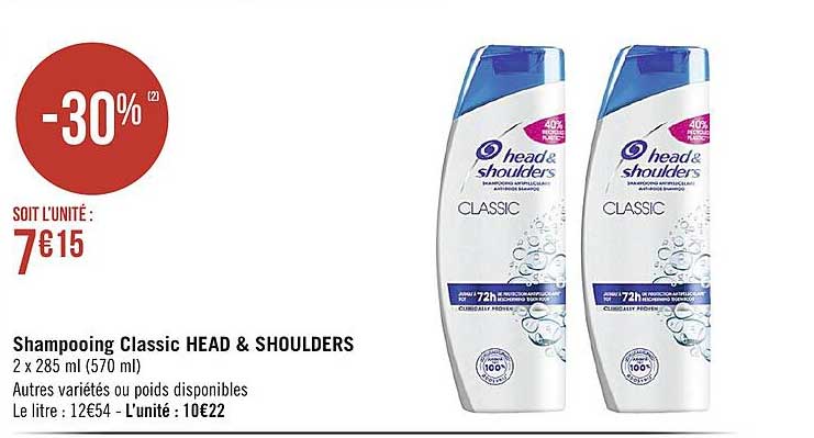Shampooing Classic Head & Shoulders