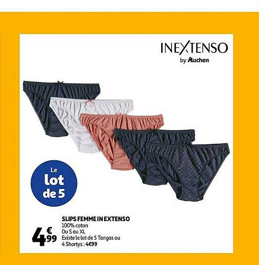 slips femme in extenso