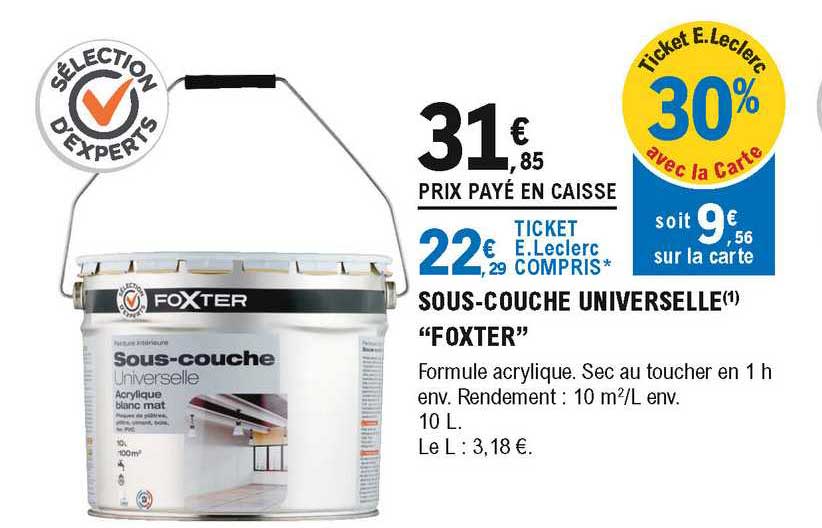 sous-couche universelle "foxter"