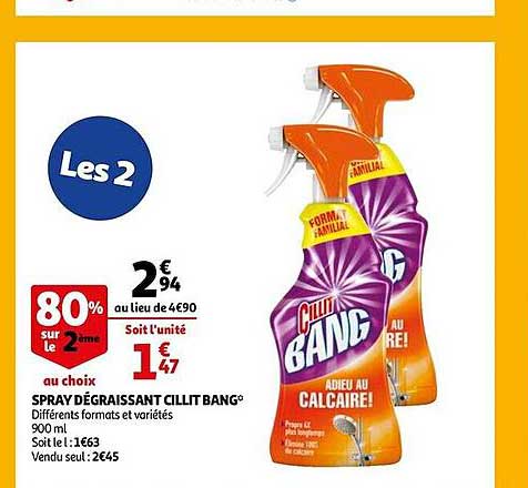 spray dégraissant cillit bang