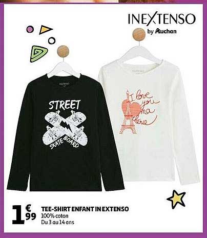 tee-shirt enfant in extenso