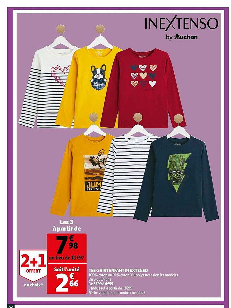 tee-shirt enfant in extenso