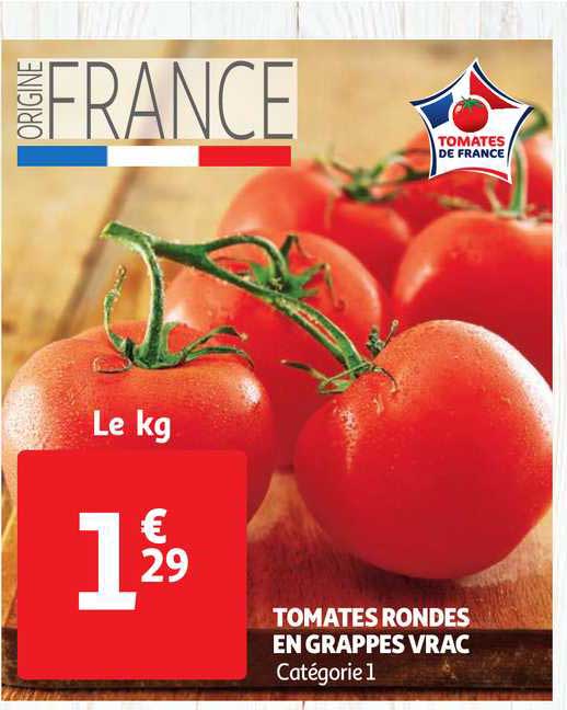Tomates Rondes En Grappes Vrac
