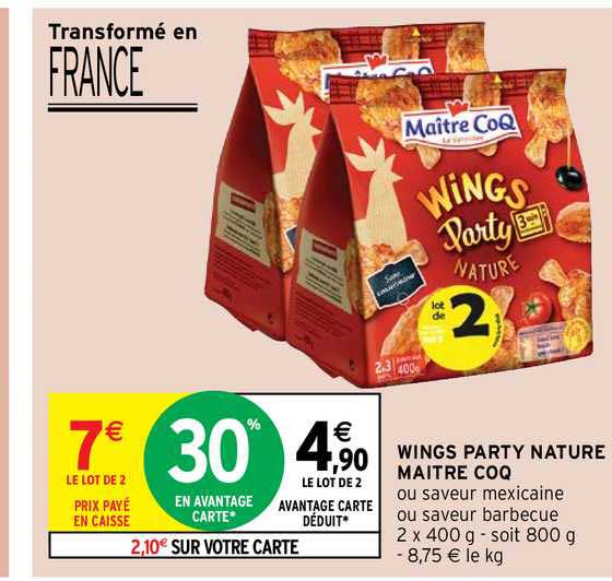 wings party nature maître coq