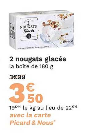 2 nougats glacés