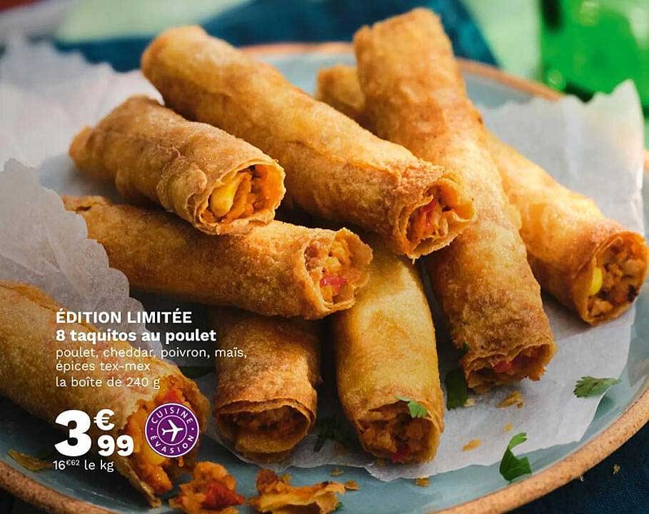 8 taquitos au poulet