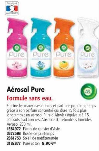 aérosol pure air wick