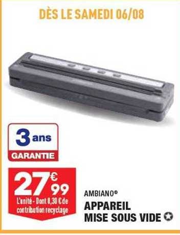 ambiano appareil mise sous vide