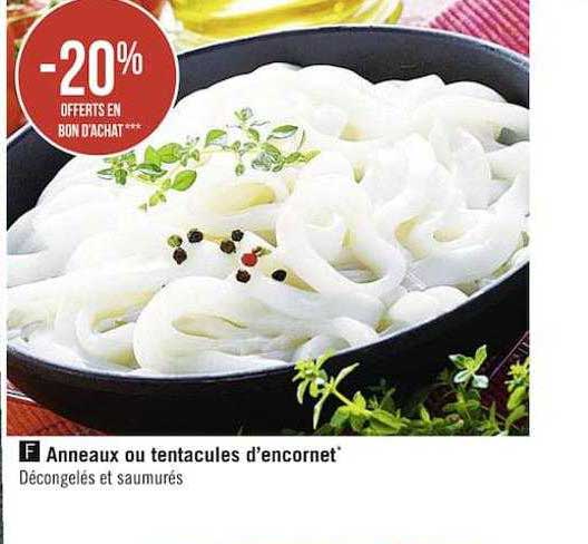 anneaux ou tentacules d'encornet