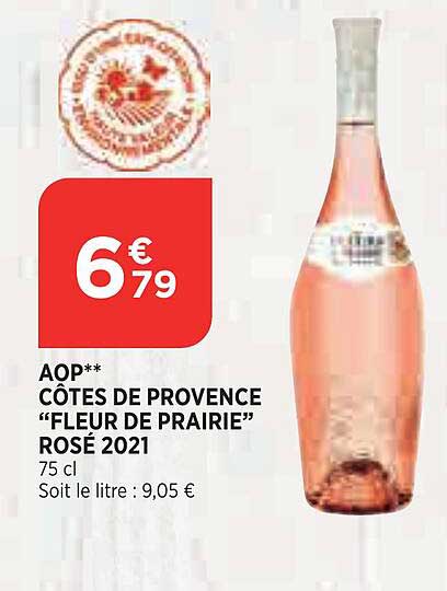 Aop Côtes De Provence "fleur De Prairie" Rosé 2021