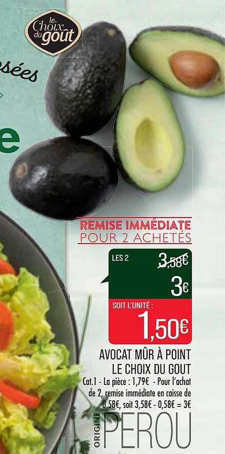 Avocat Mûr à Point Le Choix Du Gout