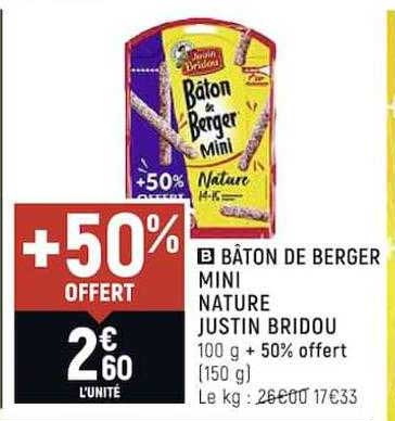 bâton de berger mini nature justin bridou