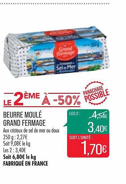 beurre moulé grand fermage