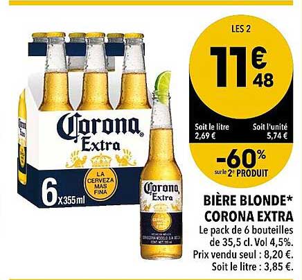 Bière Blonde Corona Extra