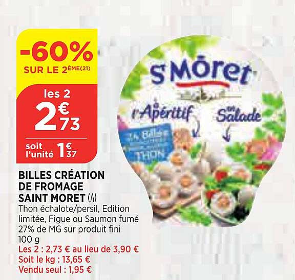 billes création de fromage saint moret