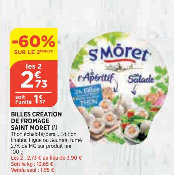 billes création de fromage saint moret