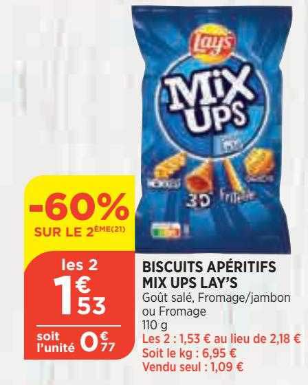 biscuits apéritifs mix ups lay's