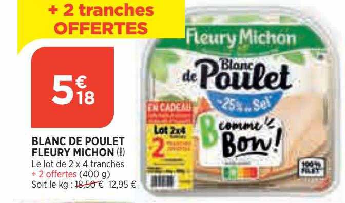 blanc de poulet fleury michon