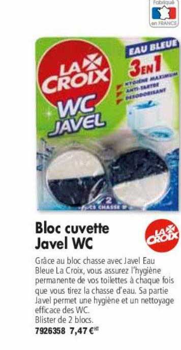 bloc cuvette javel wc