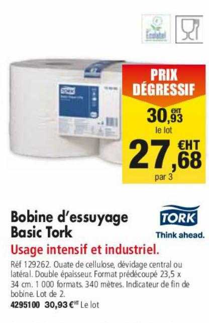 bobine d'essuyage basic tork