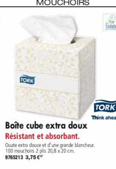 Boîte Cube Extra Doux Tork