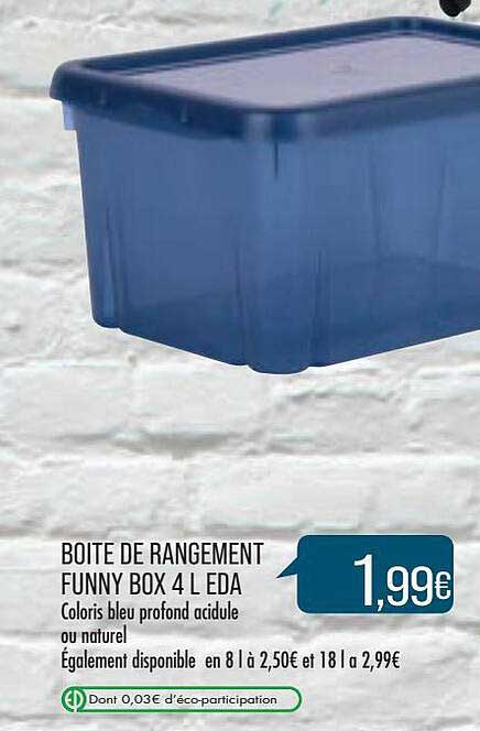 boîte de rangement funny box 4 l eda