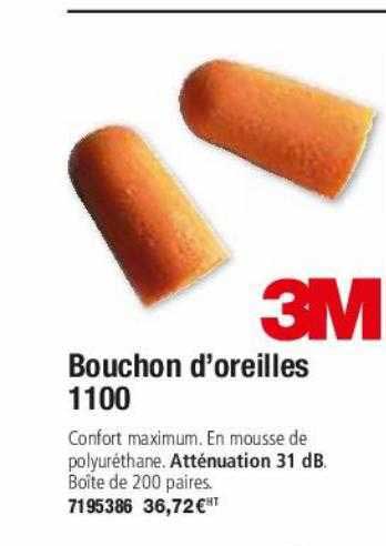 bouchon d'oreilles 1100 3m