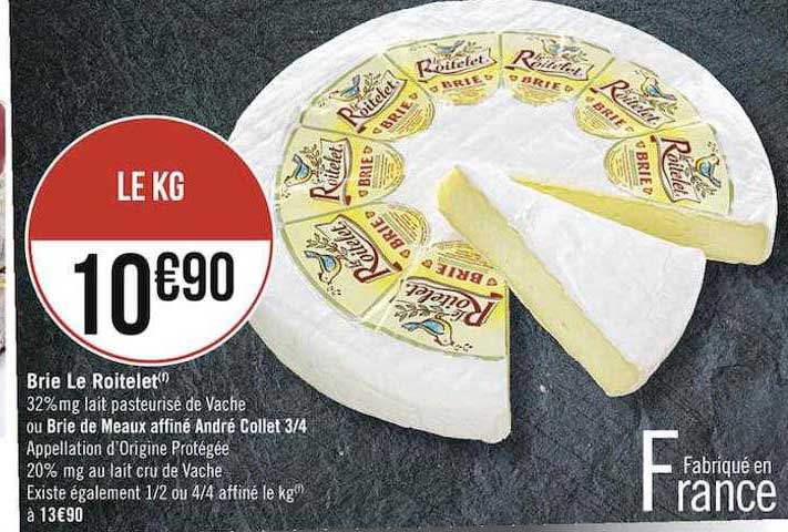 brie le roitelet ou brie de meaux affiné andré collet 3-4