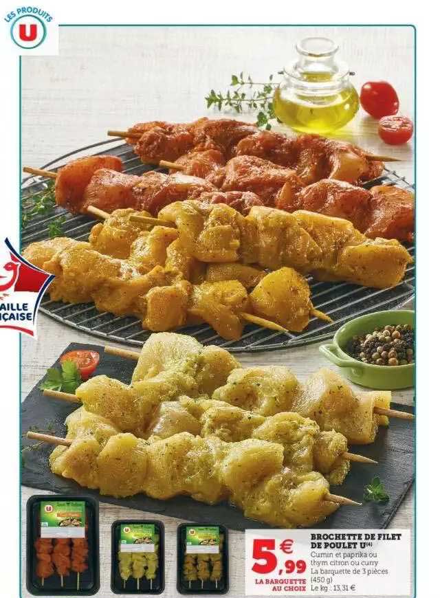 Brochette De Filet De Poulet U