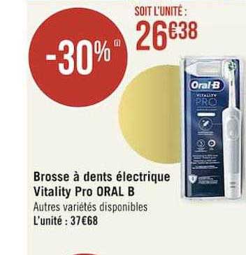 brosse à dents électrique vitality pro oral b