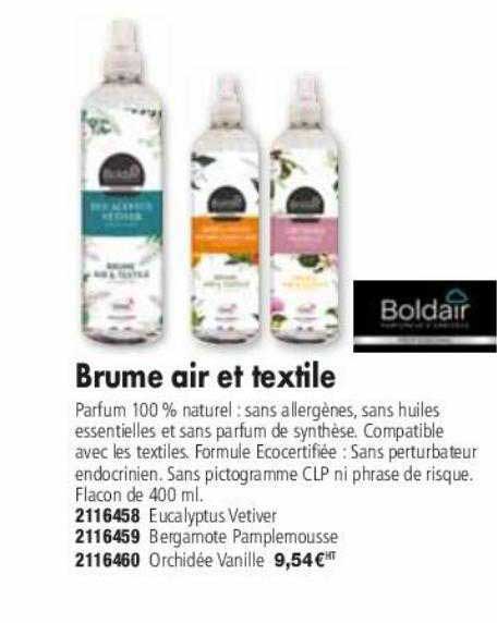 brume air et textile boldair