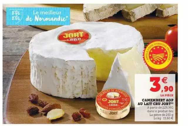 Camembert Aop Au Lait Cru Jort