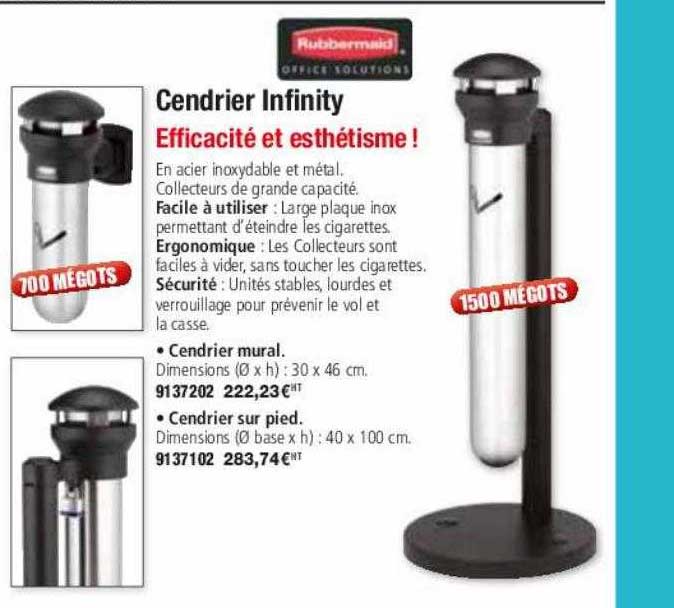 cendrier infinity rubbermaid