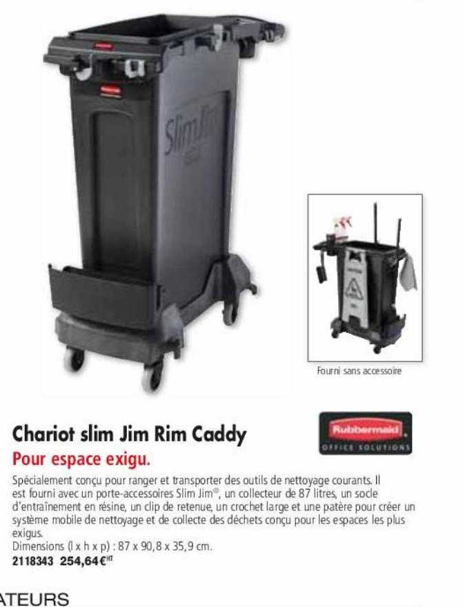 chariot slim jim rim caddy rubbermaid