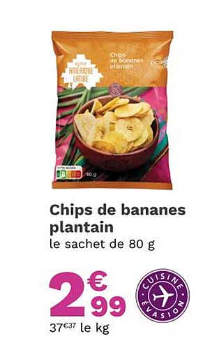 Chips De Bananes Plantain