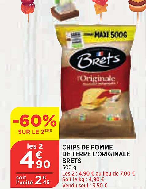 Chips De Pomme De Terre L'originale Brets