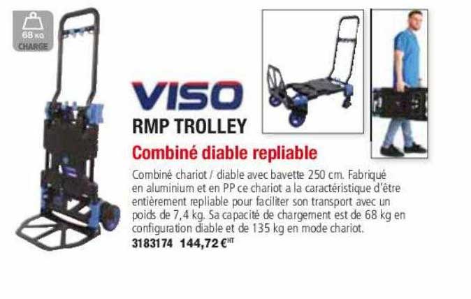 combiné diable rempliable viso rmp trolley