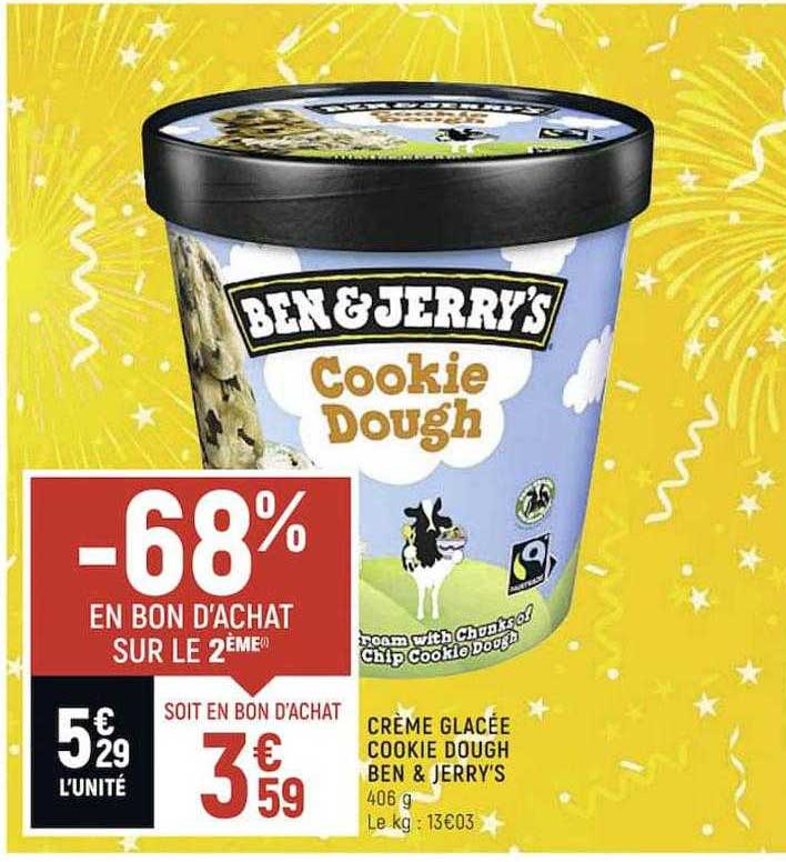 crème glacée cookie dough ben & jerry's