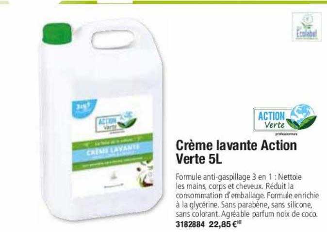 crème lavante action verte 5l