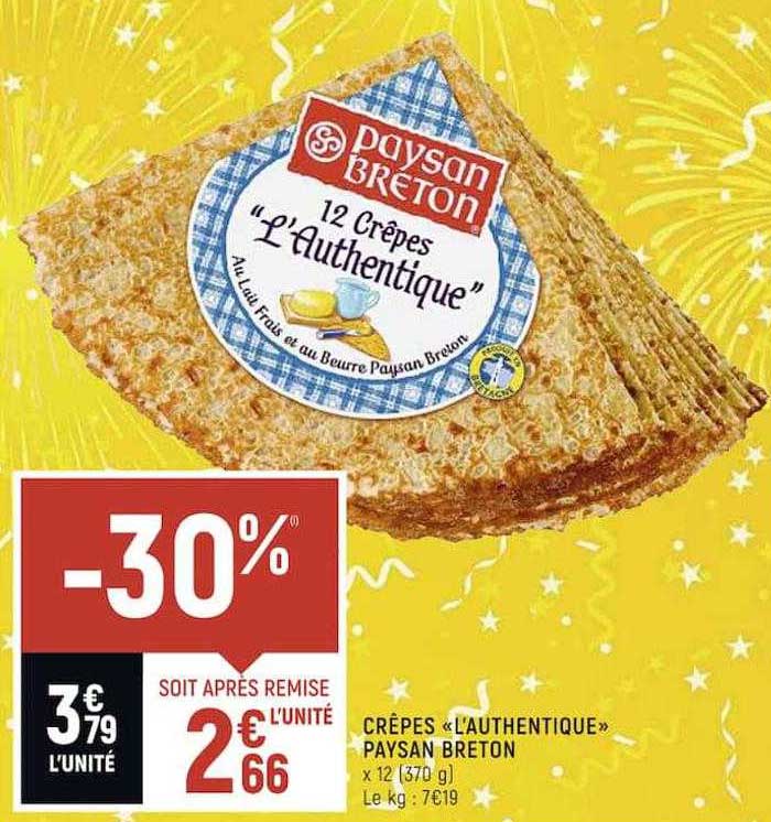 crêpes «l'authentique» paysan breton