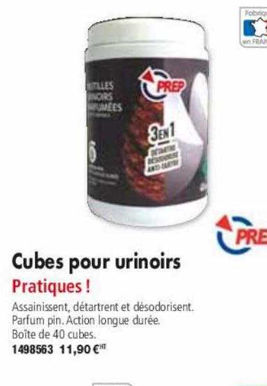cubes pour urinoirs