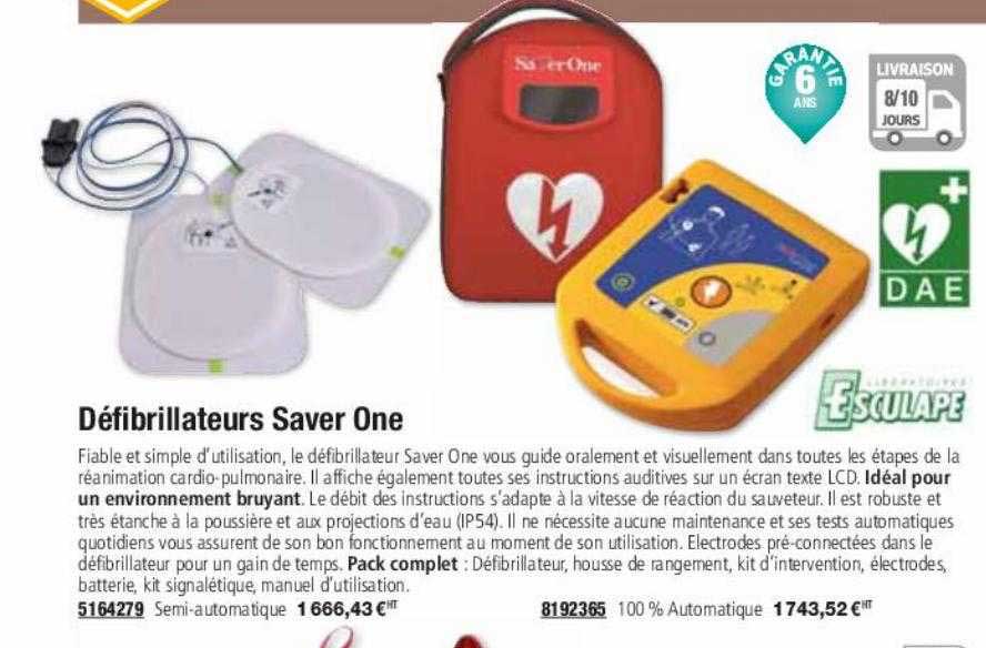 défibrillateurs saver one