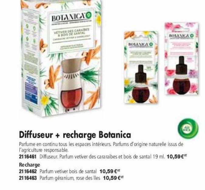 diffuseur + recharge botanica air wick