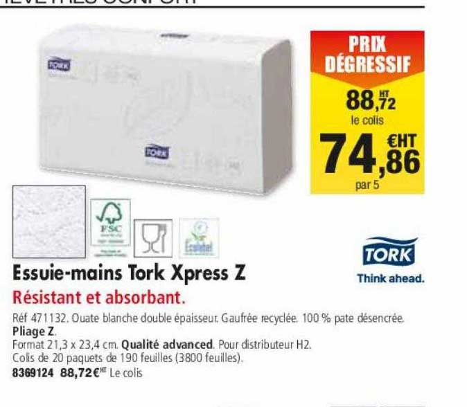 essuie-mains tork xpress z