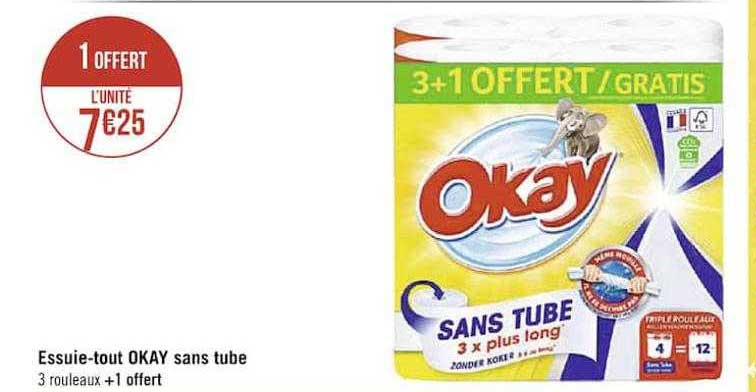 essuie-tout okay sans tube