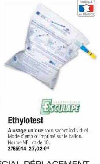 ethylotest esculape