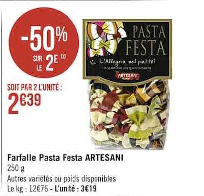 farfalle pasta festa artesani