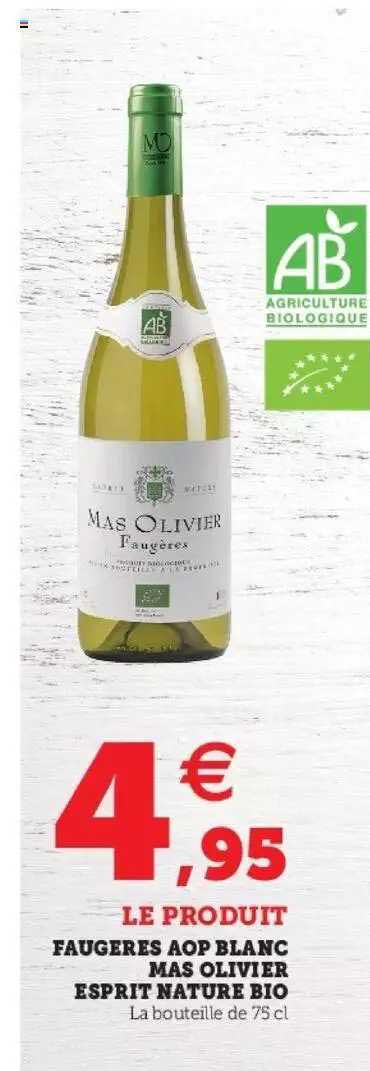 faugeres aop blanc mas olivier esprit nature bio