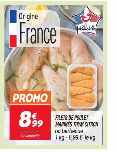 Filets De Poulet Marinés Thym Citron 3