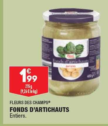 fonds d'artichauts fleurs des champs